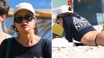 A atriz Agatha Moreira é flagrada exibindo corpaço de biquíni fininho em praia no Rio; confira - Reprodução/AgNews