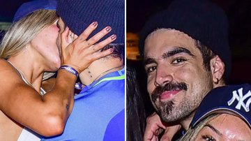 O ator Caio Castro dá beijão de língua na namorada em show em São Paulo; confira imagens - Reprodução/AgNews