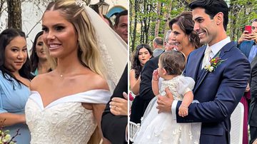 Bárbara Evans se casa com vestido luxuoso de princesa e filha participa da cerimônia - AgNews