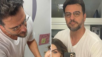 O ator Rodrigo Lombardi se arrisca como maquiador de Jade Picon no camarim da Globo; veja - Reprodução/Instagram