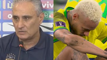 Tite se justificou após deixar Neymar Jr. fora das cobranças de pênaltis contra a Croácia - Reprodução/Globo