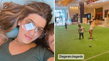 Esposa do goleiro Alisson Becker, Natália Loewe Becker, leva os três filhos para apoiar seleção no Catar; Brasil estreia na Copa amanhã (24) - Reprodução/Instagram