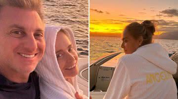 A apresentadora Angélica surge em clima de romance com Luciano Huck em barco luxuoso: "Meu amor" - Reprodução/Instagram