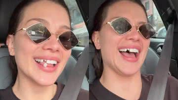 Dente de Flavia Pavanelli cai no meio de vídeo e seguidores reagem - Reprodução/Instagram