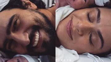 Thaila Ayala dá à luz segunda filha com Renato Góes e mostra rostinho da bebê - Reprodução/Instagram/Fabi Salomão