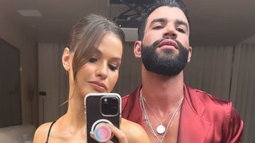 Gusttavo Lima vai sem camisa à casamento ao lado da esposa - Reprodução/ Instagram