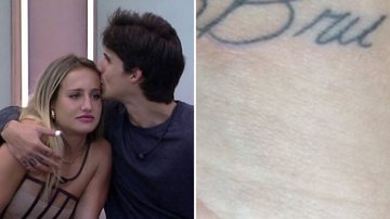 BBB23: Oi? Fã assíduo faz tatuagem em homenagem a Gabriel e Bruna Griphao: "Amo vocês" - Reprodução/TV Globo/Twitter