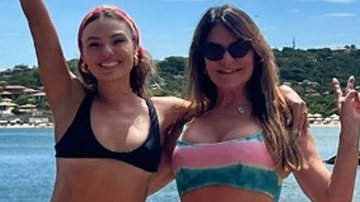 Isis Valverde celebra 36 anos de biquíni com a mãe gostosona - Reprodução/Instagram