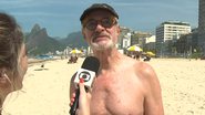 'Mais Você' flagra Marcos Caruso com marido na praia - Reprodução/TV Globo