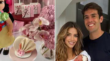 O ex-jogador Kaká e a modelo Carol Dias celebram cinco meses da filha, Sarah, com festa luxuosa: "Perfeito" - Reprodução/Instagram