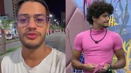 Gabriel Santana no BBB23 - Reprodução/ Instagram e TV Globo