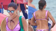 Errou o tamanho? Juliana Paes é flagrada com biquíni 'larguinho' em ida à praia - Fabrício Pioyani/ AgNews