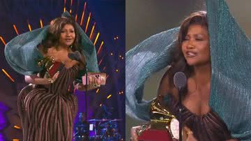 Gaby Amarantos comemorou ao vencer uma categoria no Grammy Latino - Reprodução/YouTube