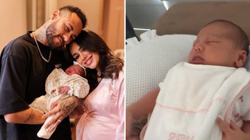 O jogador Neymar Jr. se derrete pela filha Mavie em vídeo fofo: "Acordou e dormiu de novo" - Reprodução/Instagram