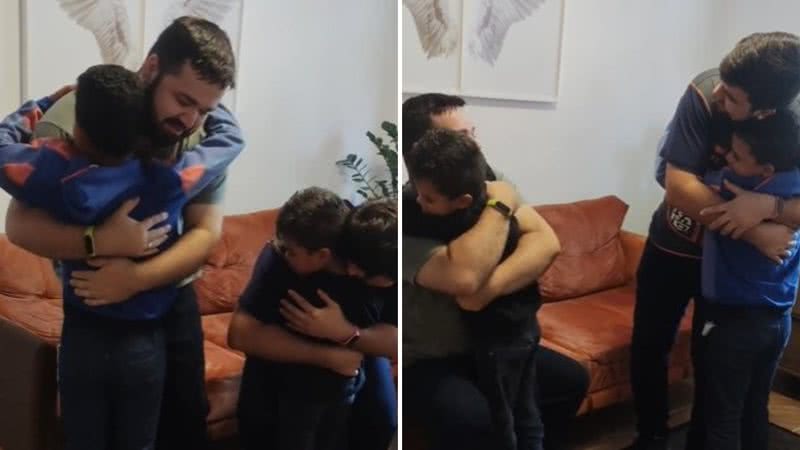 Que lindo! Casal desaba ao encontrar com filhos adotivos pela primeira vez - Reprodução/Instagram