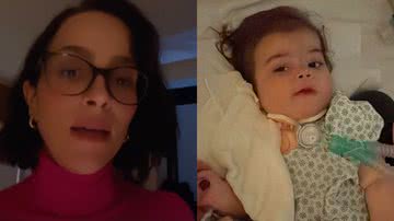Letícia Cazarré deu detalhes do estado de saúde de Maria Guilhermina, que nasceu com doença congênita no coração - Reprodução/Instagram