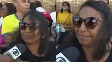 Senhora deixa repórter sem graça com respostas durante desfile de Independência - Reprodução/TV Globo