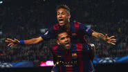 Os atletas Neymar e Daniel Alves - Foto: Getty Images