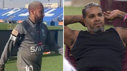 Neymar volta à Arábia e tem a aparência comparada à de Rodriguinho - Reprodução/Instagram/TV Globo
