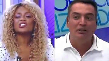 Leo Dias e Cariúcha voltaram a se desentender ao vivo no Fofocalizando - Reprodução/SBT