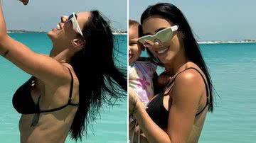 Filha de Neymar derrete fãs ao curtir praia de luxo com a mãe: "É a cara do pai" - Reprodução/Instagram