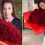 Namorando? Maya Massafera posa com buquê de rosas enorme: "Obrigada"
