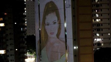 BBB21: Ilustração com o rosto de Juliette é projetada na fachada de prédio em Belém do Pará - Reprodução/Instagram