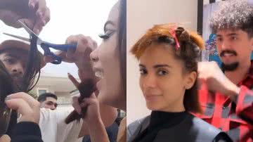 Anitta pede ajuda de profissional para arrumar corte de cabelo - Reprodução/Instagram