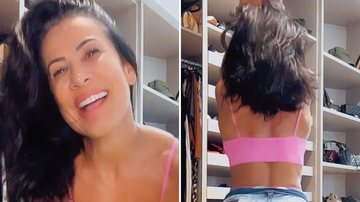 Scheila Carvalho se empolga ao arrumar o closet e rebola de shortinho: "Gata" - Reprodução/Instagram