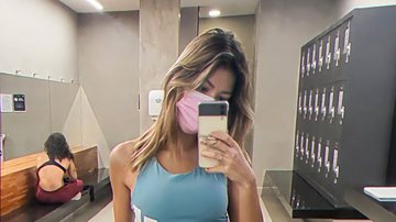 De top e legging colada, Vitória Strada ostenta corpão em dia de treino - Instagram