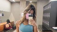 De top e legging colada, Vitória Strada ostenta corpão em dia de treino - Instagram