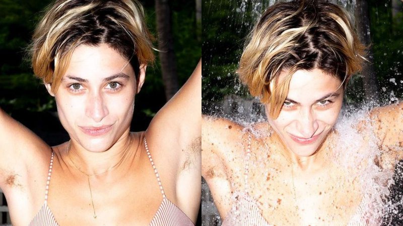 De biquíni, Luísa Arraes se refresca na ducha e exibe barriga lisinha: "Deusa" - Reprodução/Instagram