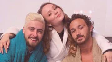 Dois anos depois, Larissa Manoela reencontra Eike Duarte e André Luiz Frambach, amigos do filme 'Modo Avião': "Muita risada" - Reprodução/Instagram