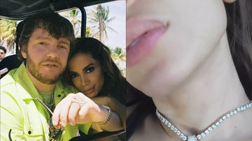 Virou moda? Anitta entra na onda e usa 'coleira' com nome do namorado Murda Beatz - Reprodução/Instagram