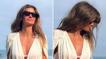 Aos 45 anos, Isabella Fiorentino posa com look transparente e fenda até a virilha: "Espetáculo" - Reprodução/Instagram