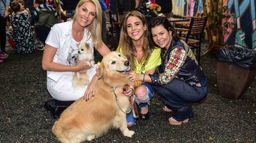 Ana Hickmann, Wanessa Camargo e Fernanda Souza com seus cachorros - Leo Franco / AgNews