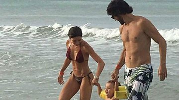 Patrícia Abravanel com o noivo e o filho - Reprodução/Instagram