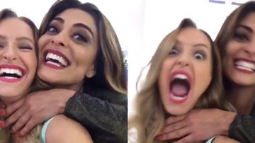 Juliana Paes e Carla Diaz se divertem nos bastidores - Reprodução Instagram