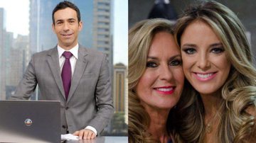 César Tralli, Ticiane e Helô Pinheiro - Divulgação/TV Globo/Reprodução