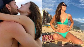 Camila Queiroz curte praia com Klebber Toledo - Reprodução Instagram