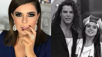 Mara Maravilha posta foto antiga ao lado do cantor Ricky Martin - Fotos: Reprodução Instagram
