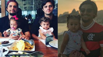 Bruno Gissoni e Felipe Simas levam filhas para almoço em família - Fotos: Reprodução Instagram