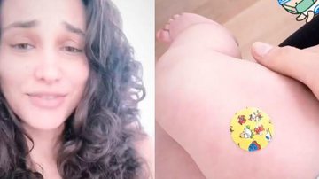 Débora Nascimento fica boquiaberta com reação da filha após vacinação - Reprodução Instagram