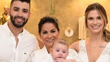 Mãe de Andressa Suita se derrete por batismo de Samuel: ''Príncipe da vovó'' - Reprodução Instagram