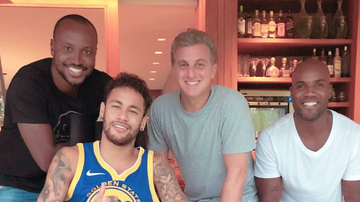 Thiaguinho, Neymar, Luciano Huck e Rafael Zulu - Reprodução/Instagram