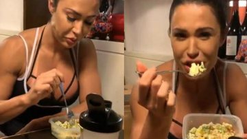 Gracyanne come marmitão em restaurante chique: ''Não gasto!'' - Reprodução / Instagram