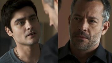 Guilherme Leicam como Leandro e Malvino Salvador como Agno em 'A Dona do Pedaço' - Reprodução/TV Globo