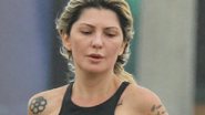 Antonia Fontenelle atrai olhares durante corrida na praia - AgNews/Dilson Silva