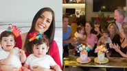 Fabiana Justus reúne a família para festinha simples de aniversário das filhas - Arquivo Pessoal
