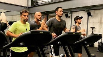 Bruno Glagiasso, Chay Sued e João Vicente treinam juntos - Instagram